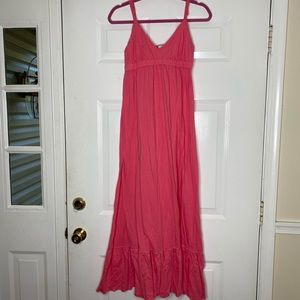 lucky brand pink maxi dress